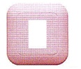 PLATE-1 GANG-1 DEVICE PINK