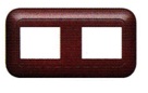PLATE-2 GANG-4 DEVICE WINE RED