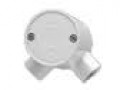 2 WAY ANGEL ROUND JUNCTION BOX c/w Lid+Bolt
