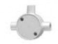 3 WAY ROUND JUNCTION BOX c/w Lid+Bolt